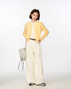 Two - piece Layered Look Knit Cardigan Sweater - COPPING THREADS - CT Select