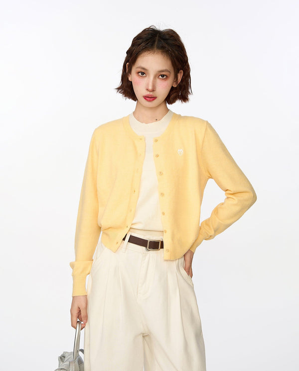 Two - piece Layered Look Knit Cardigan Sweater - COPPING THREADS - CT Select