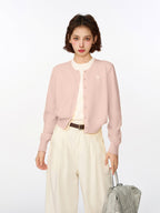 Two - piece Layered Look Knit Cardigan Sweater - COPPING THREADS - CT Select