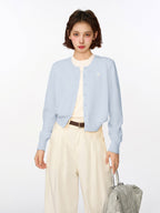 Two - piece Layered Look Knit Cardigan Sweater - COPPING THREADS - CT Select