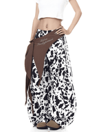 Two - Tone Cow Print Paratrooper Pants - COPPING THREADS - CT Select