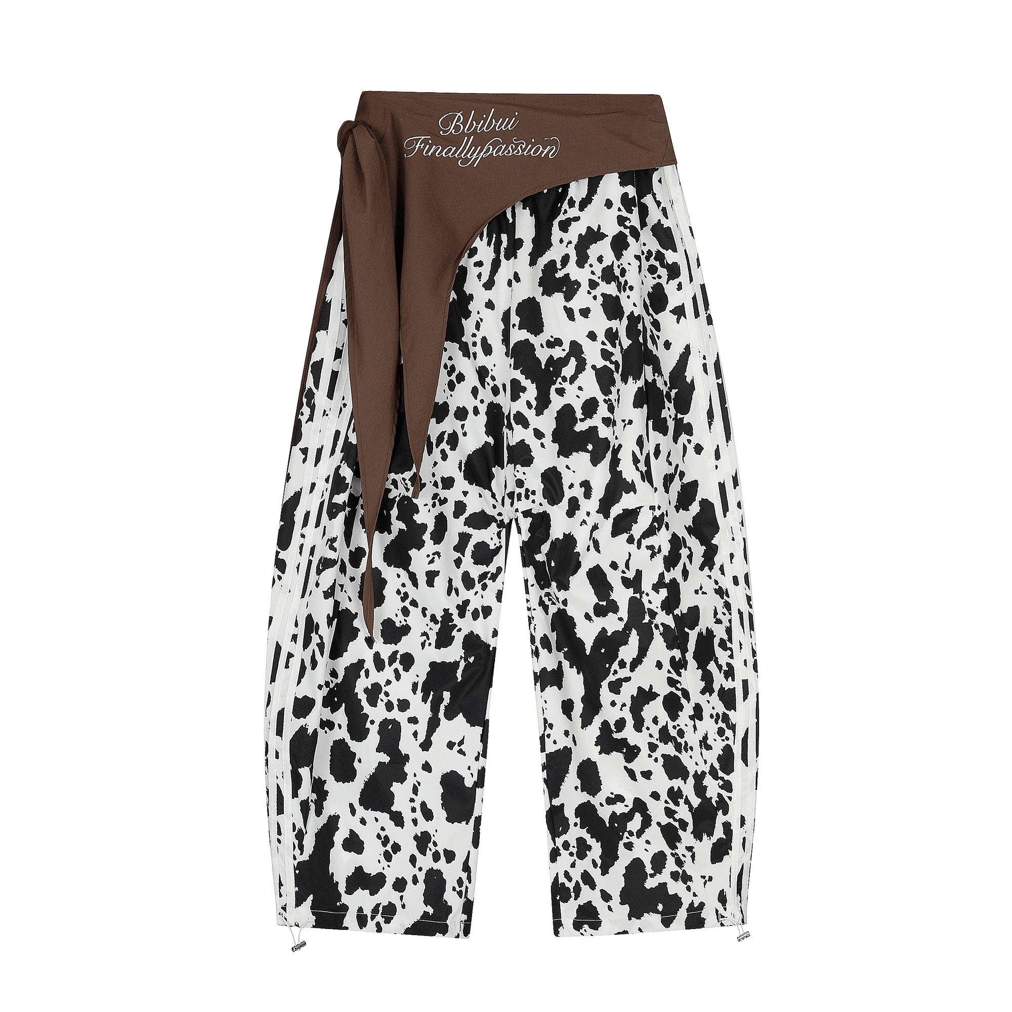 Two - Tone Cow Print Paratrooper Pants - COPPING THREADS - CT Select