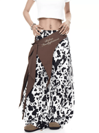 Two - Tone Cow Print Paratrooper Pants - COPPING THREADS - CT Select