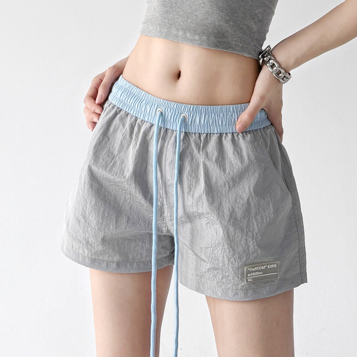Two-Tone Drawstring Shorts - CT66187 - COPPING THREADS - CT ORIGINALS