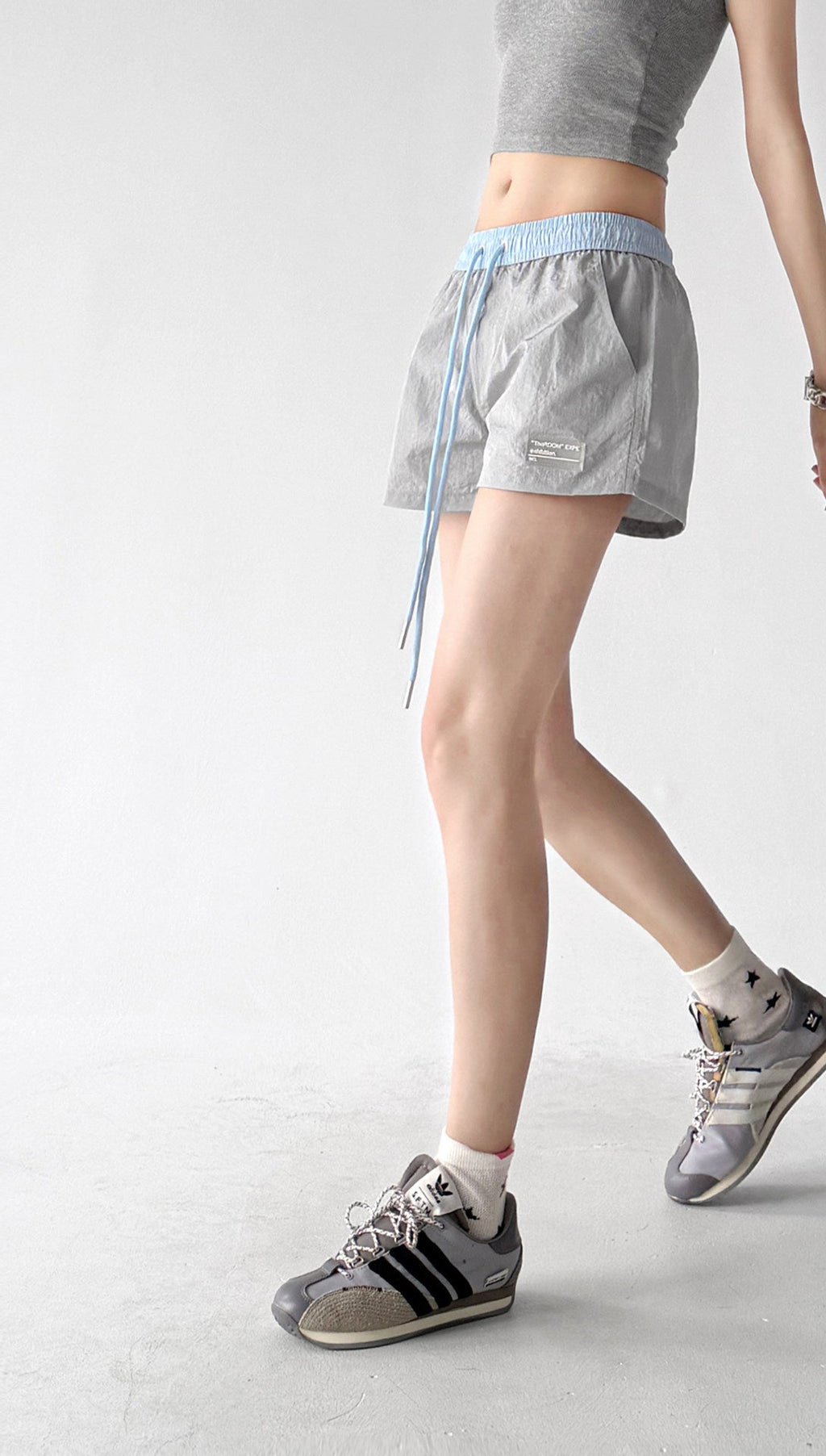 Two-Tone Drawstring Shorts - CT66187 - COPPING THREADS - CT ORIGINALS