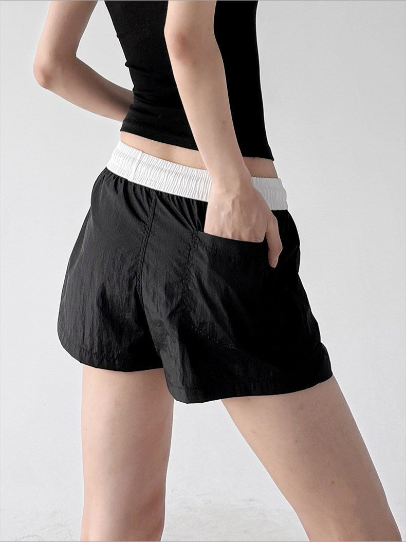 Two-Tone Drawstring Shorts - CT66187 Zweitbild