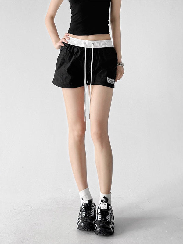 Two-Tone Drawstring Shorts - CT66187 - COPPING THREADS - CT ORIGINALS