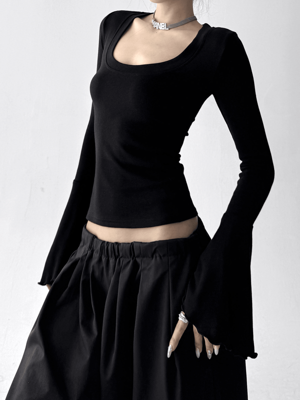 U-Neck Bell Sleeve Fitted Tee - CT8605 - COPPING THREADS - CT Select