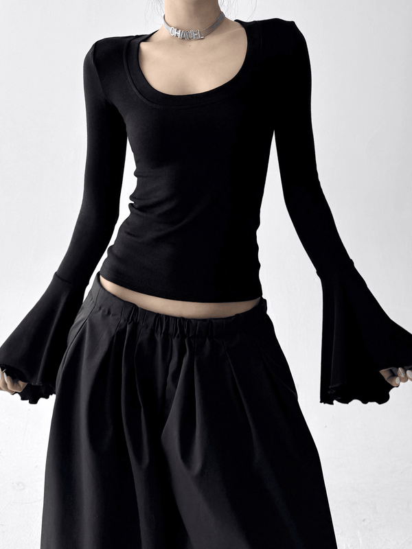 U-Neck Bell Sleeve Fitted Tee - CT8605 - COPPING THREADS - CT Select
