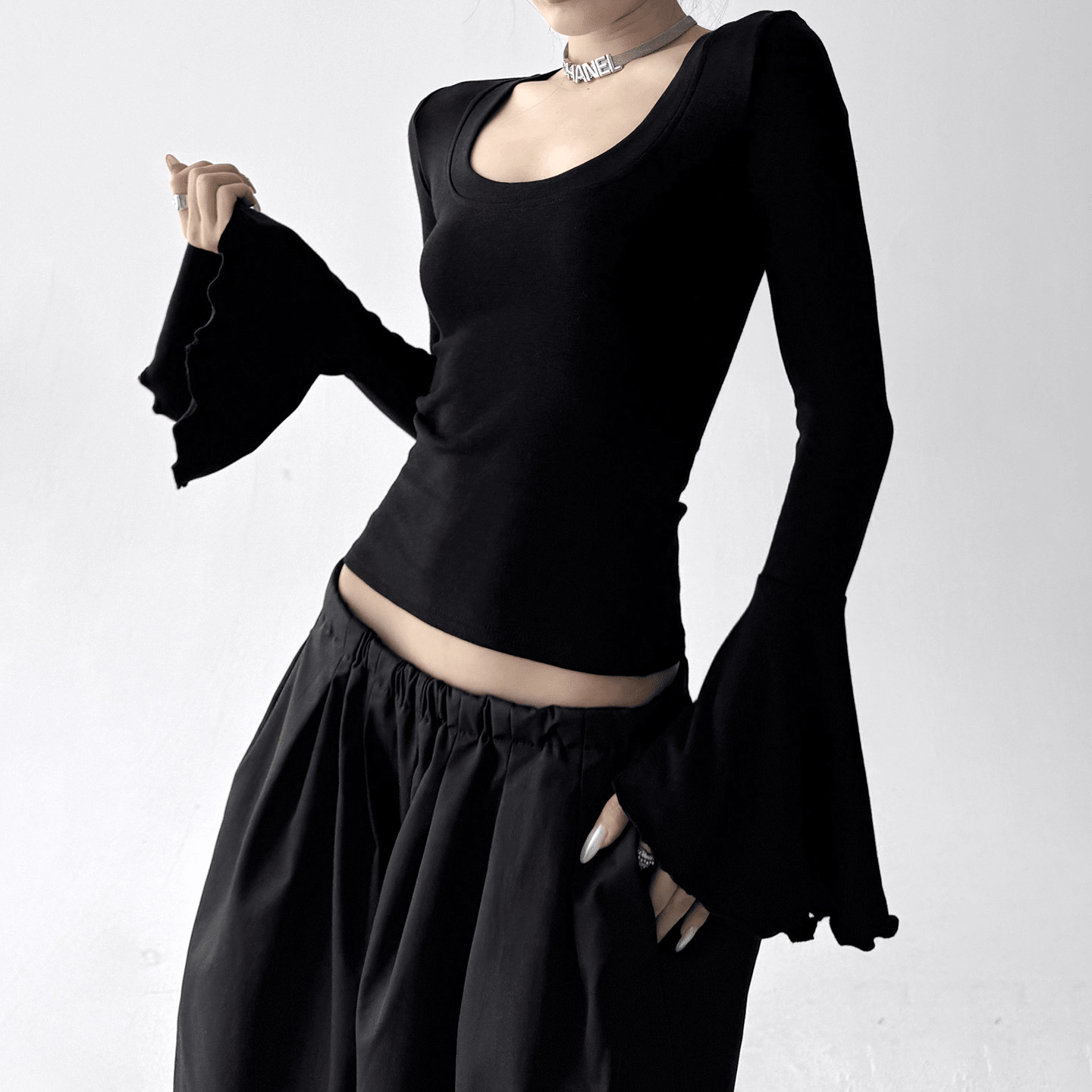 U-Neck Bell Sleeve Fitted Tee - CT8605 - COPPING THREADS - CT Select