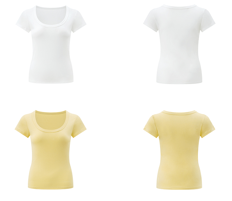 U - Neck Slim Fit Short Sleeve Tee - COPPING THREADS - Anna Aneae