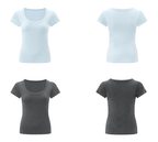 U - Neck Slim Fit Short Sleeve Tee - COPPING THREADS - Anna Aneae