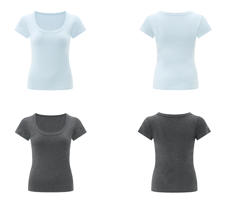 U - Neck Slim Fit Short Sleeve Tee - COPPING THREADS - Anna Aneae