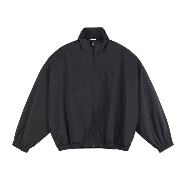 IDLT zip jacket, black front.