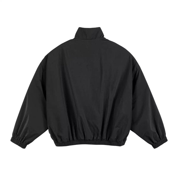 IDLT zip jacket, black back.