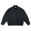 Boxy Harrington Jacket, black front view.