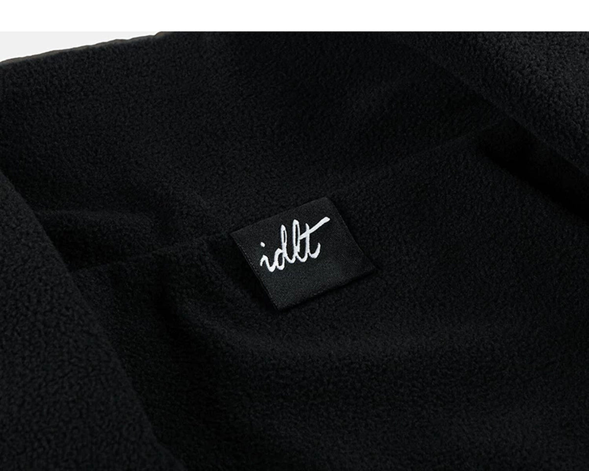IDLT lined jacket, black lining label.