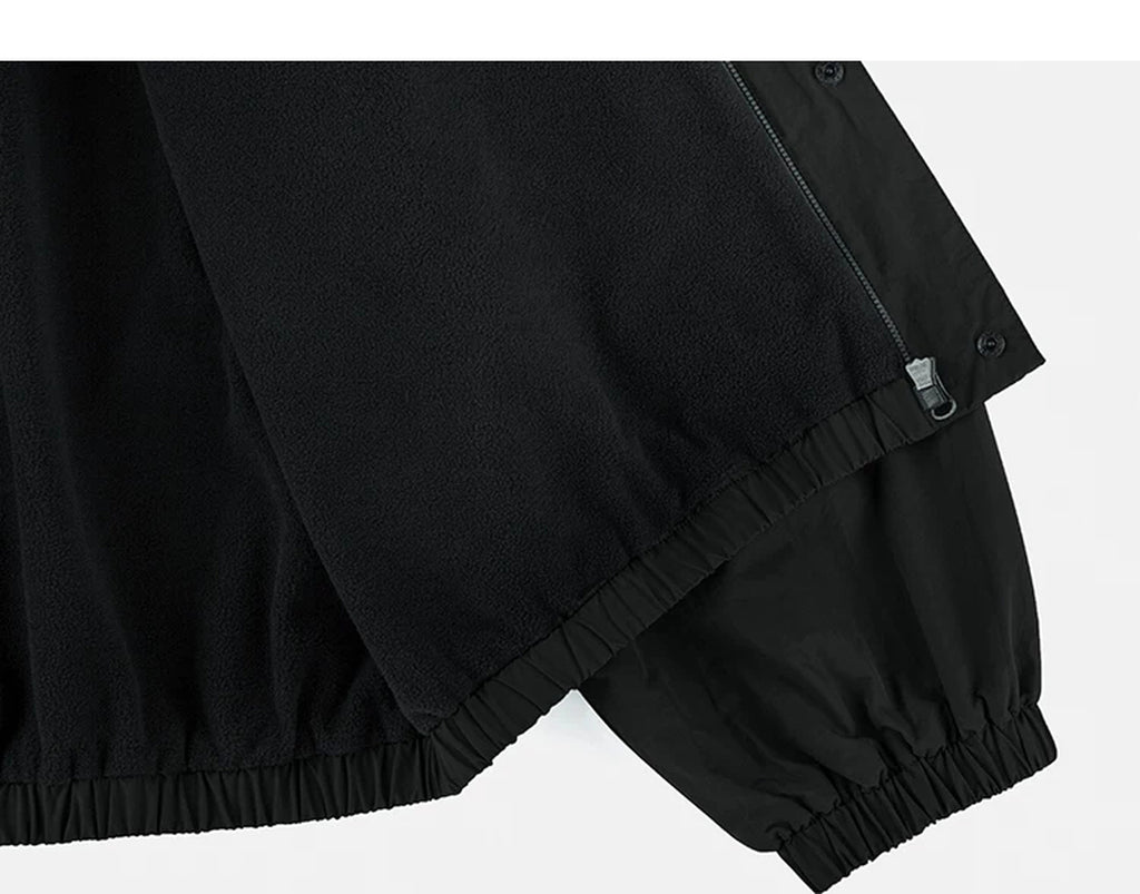 IDLT lined jacket, black inner hem and cuff.