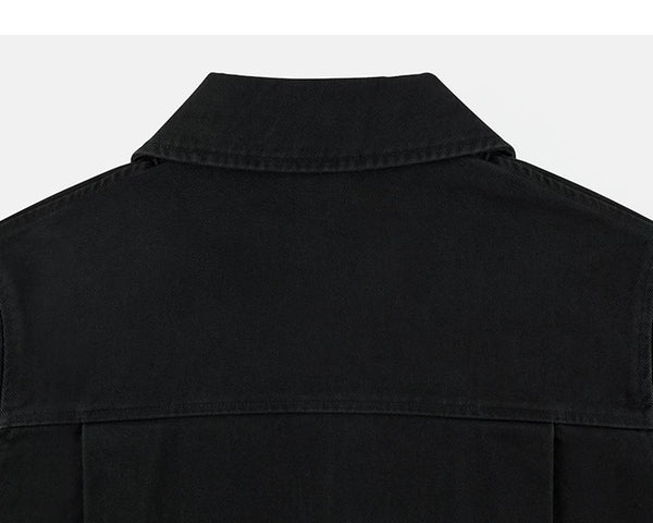 IDLT zip jacket, black back yoke.