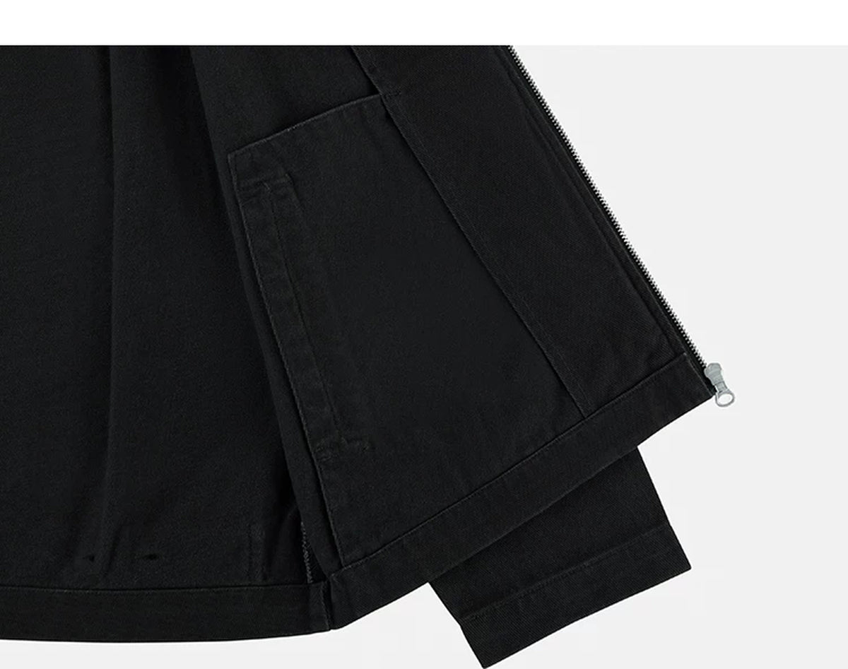 IDLT zip jacket, black inner pocket.