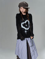 Ugly Apple Split - Sleeve Graphic Tee - COPPING THREADS - CT Coquette