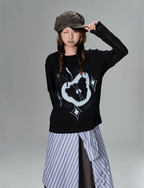 Ugly Apple Split - Sleeve Graphic Tee - COPPING THREADS - CT Coquette