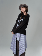 Ugly Apple Split - Sleeve Graphic Tee - COPPING THREADS - CT Coquette