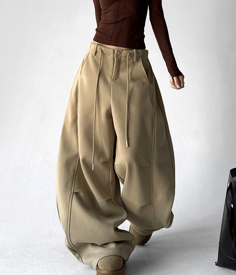 Ultra Fleece - Lined Pleated Wide - Leg Sweatpants - COPPING THREADS - CT Select