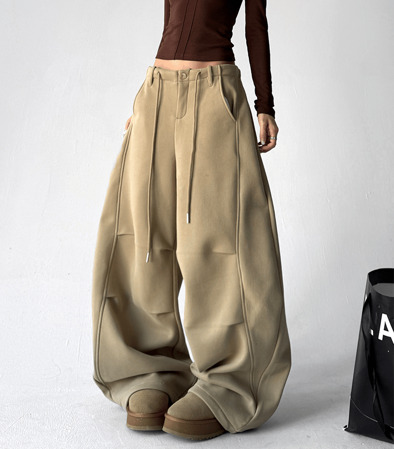 Ultra Fleece - Lined Pleated Wide - Leg Sweatpants - COPPING THREADS - CT Select