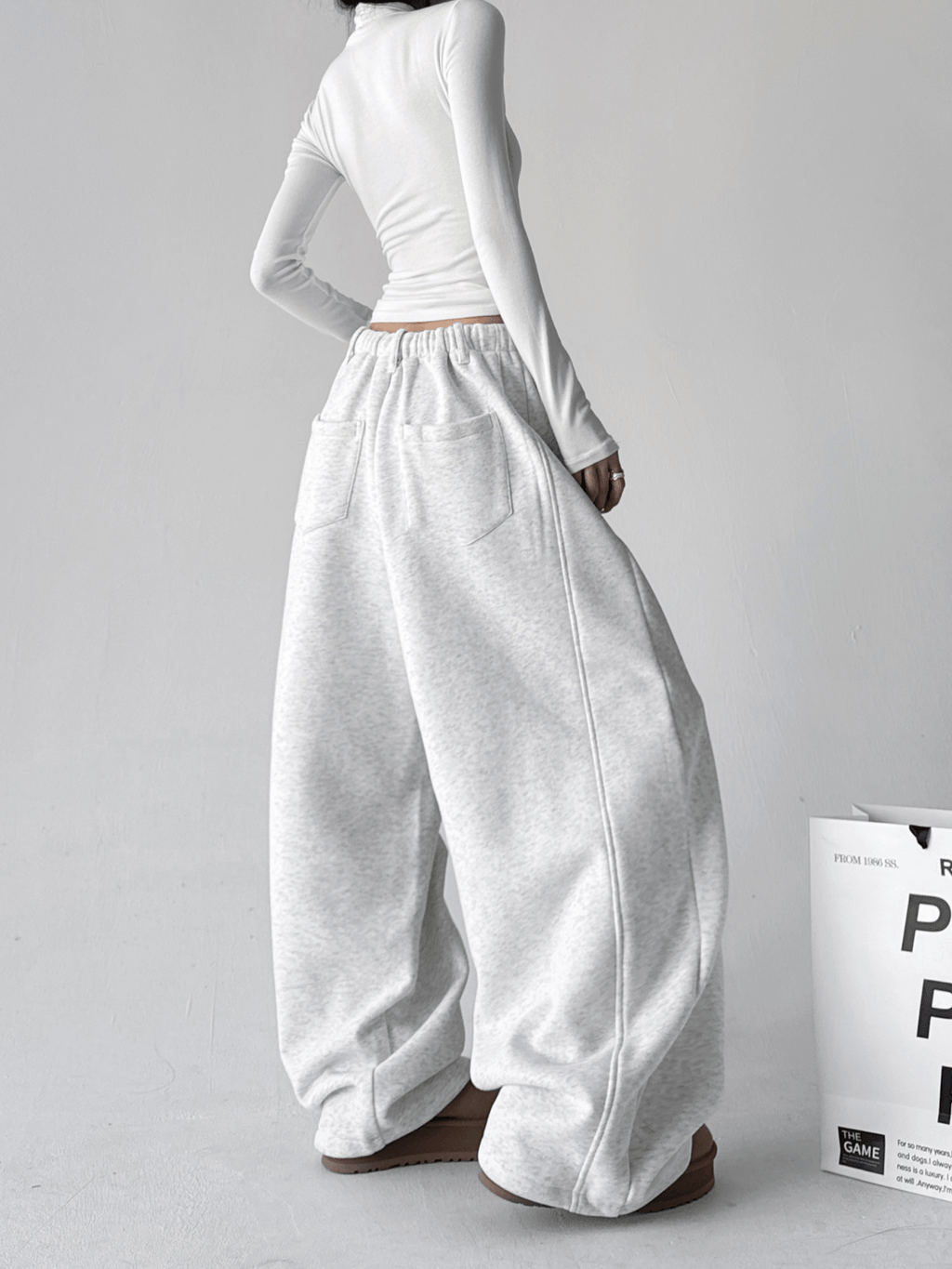 Ultra Fleece - Lined Pleated Wide - Leg Sweatpants - COPPING THREADS - CT Select