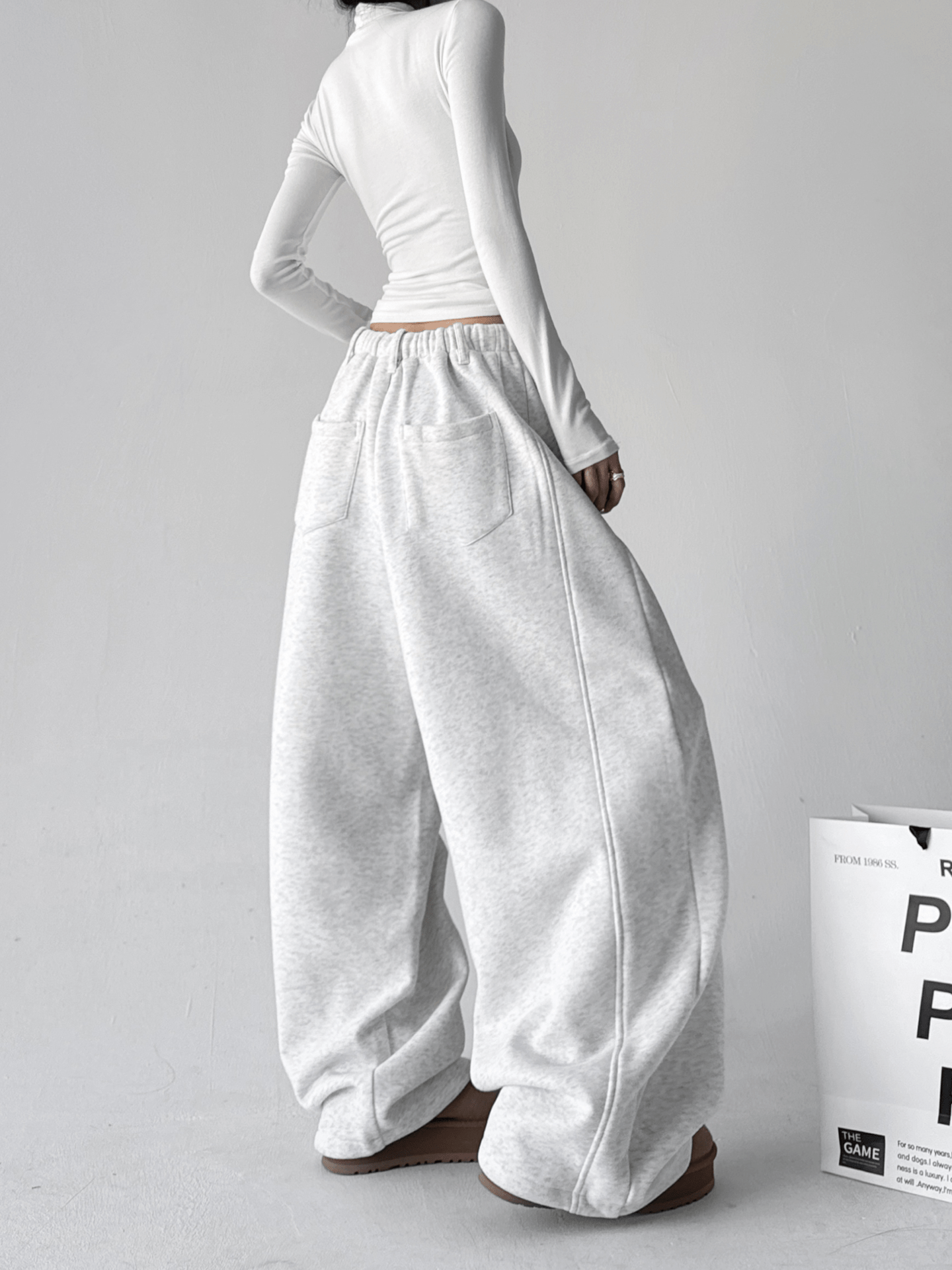 Ultra Fleece - Lined Pleated Wide - Leg Sweatpants - COPPING THREADS - CT Select