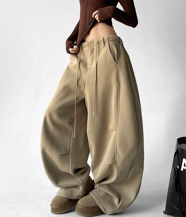Ultra Fleece - Lined Pleated Wide - Leg Sweatpants - COPPING THREADS - CT Select