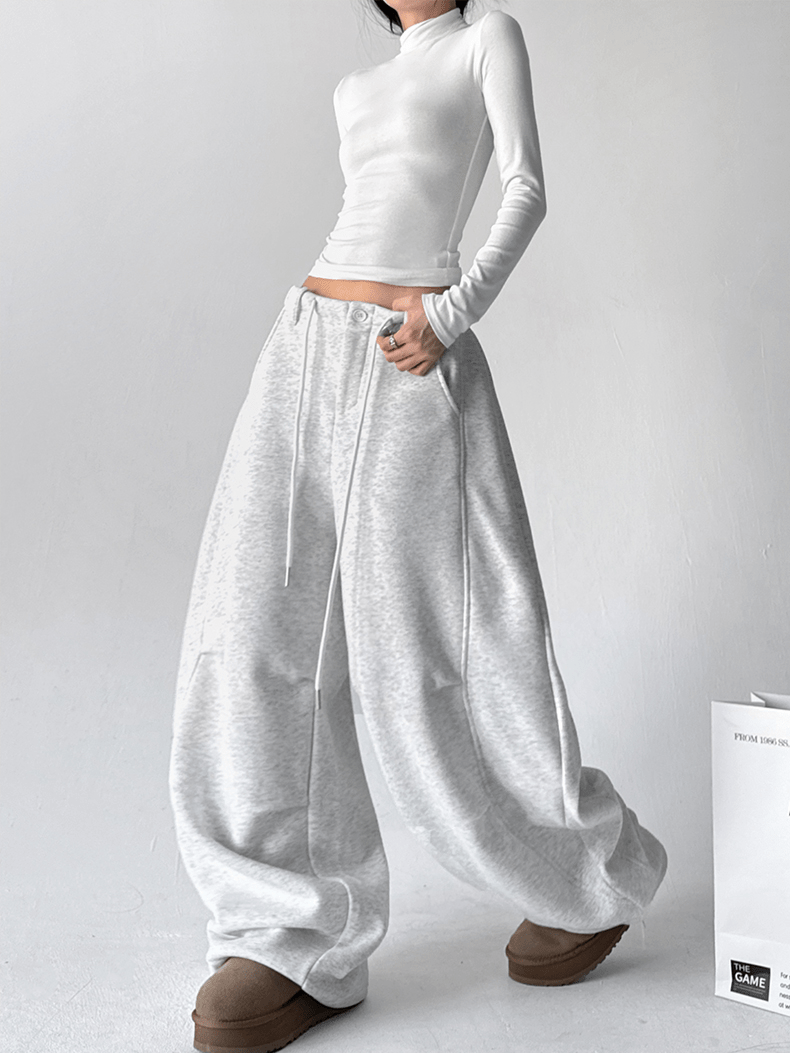 Ultra Fleece - Lined Pleated Wide - Leg Sweatpants - COPPING THREADS - CT Select