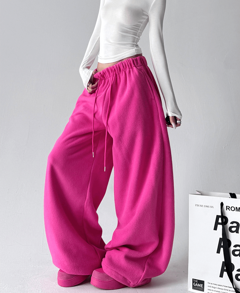 Ultra Plush Fleece Wide-Leg Lounge Pants Secondary image