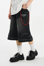 Upside Down Pockets Denim Shorts - COPPING THREADS - Harsh and Cruel