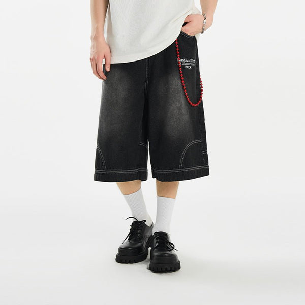 Upside Down Pockets Denim Shorts - COPPING THREADS - Harsh and Cruel