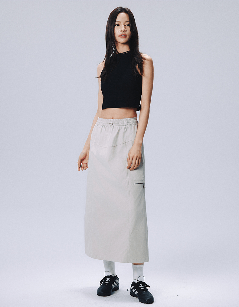 Utility Pocket A - Line Midi Skirt - COPPING THREADS - RAPPEYE