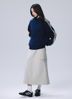 Utility Pocket A - Line Midi Skirt - COPPING THREADS - RAPPEYE
