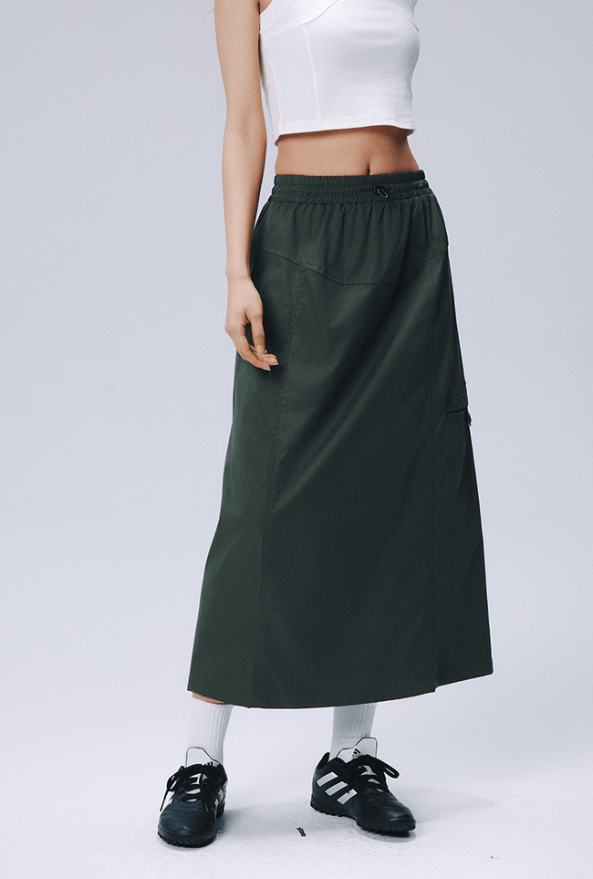 Utility Pocket A - Line Midi Skirt - COPPING THREADS - RAPPEYE Hover Image