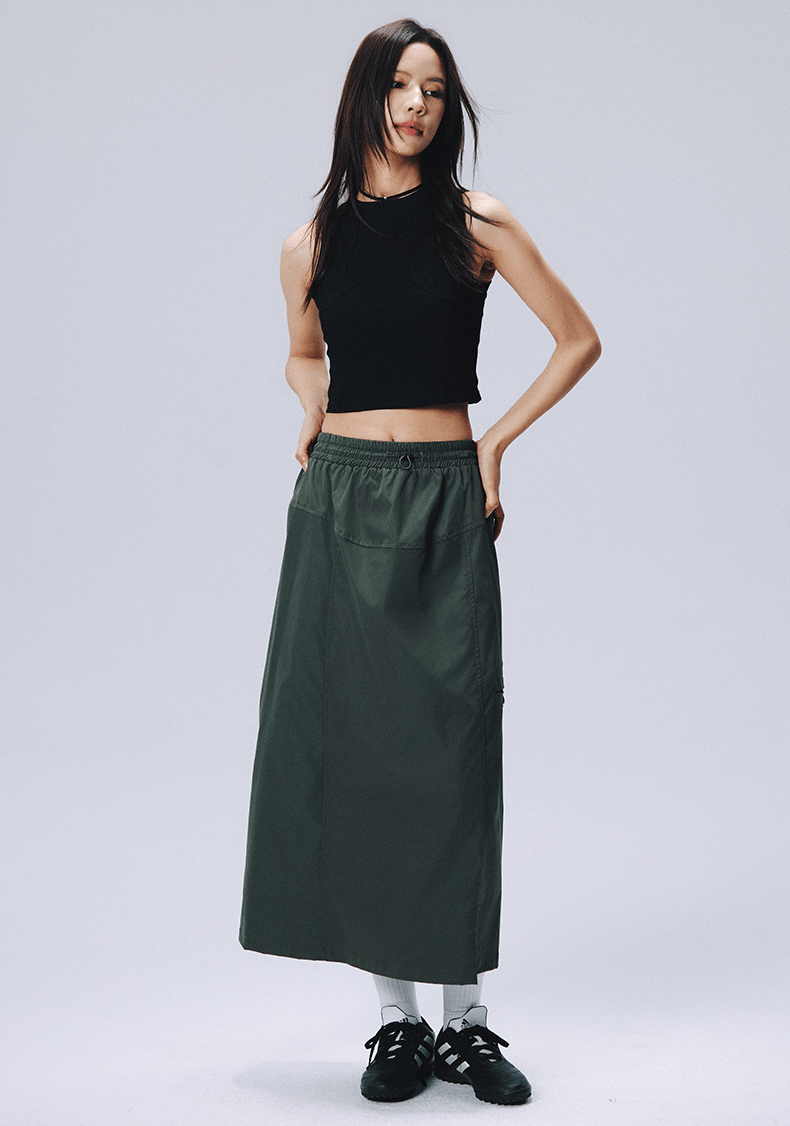 Utility Pocket A - Line Midi Skirt - COPPING THREADS - RAPPEYE