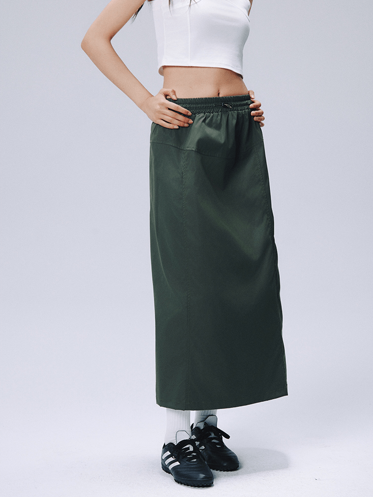 Utility Pocket A - Line Midi Skirt - COPPING THREADS - RAPPEYE