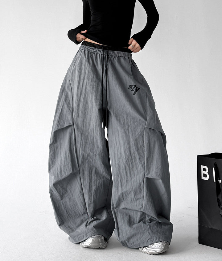 Utility-Pocket Wide-Leg Pants - CT66204