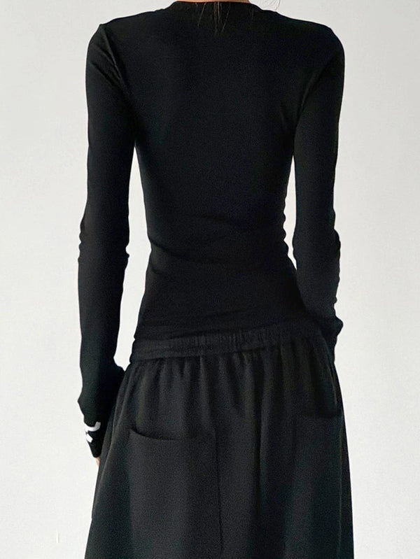 V-Neck Long-Sleeve T-Shirt - COPPING THREADS - CT ORIGINALS