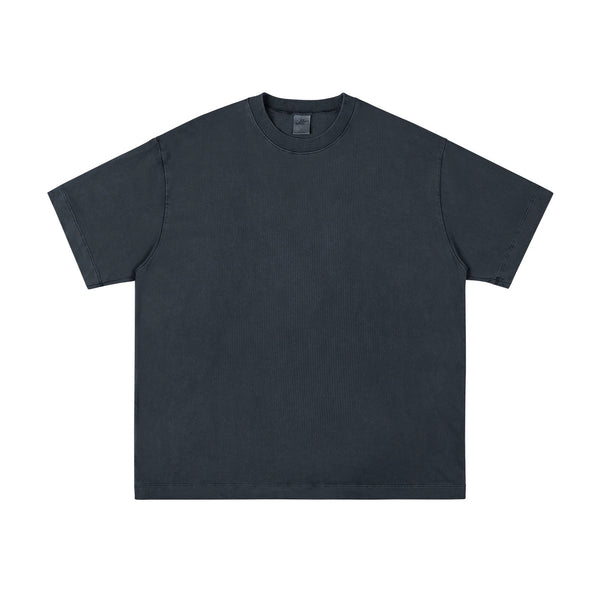IDLT washed T-shirt, dark gray front.