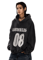 Varsity Number 08 Distressed Hoodie - COPPING THREADS - 0123Start