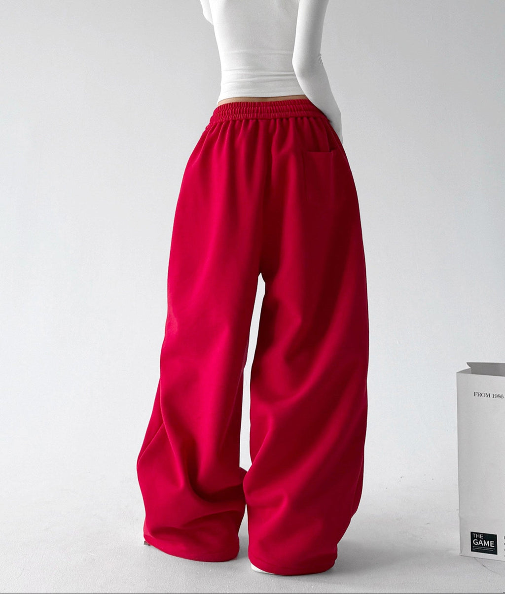 Varsity-Print Wide-Leg Sweatpants - CT895 - COPPING THREADS - CT ORIGINALS