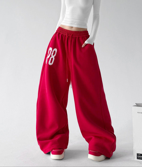 Varsity-Print Wide-Leg Sweatpants - CT895 - COPPING THREADS - CT ORIGINALS