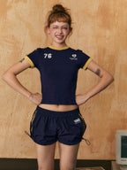 Vintage '76 Print Crop Tee - COPPING THREADS - CHICISLAND