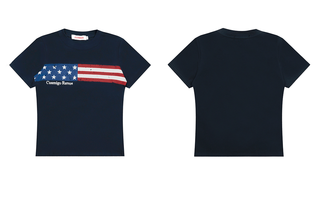 Vintage American Flag Fitted Tee - COPPING THREADS - CT Select