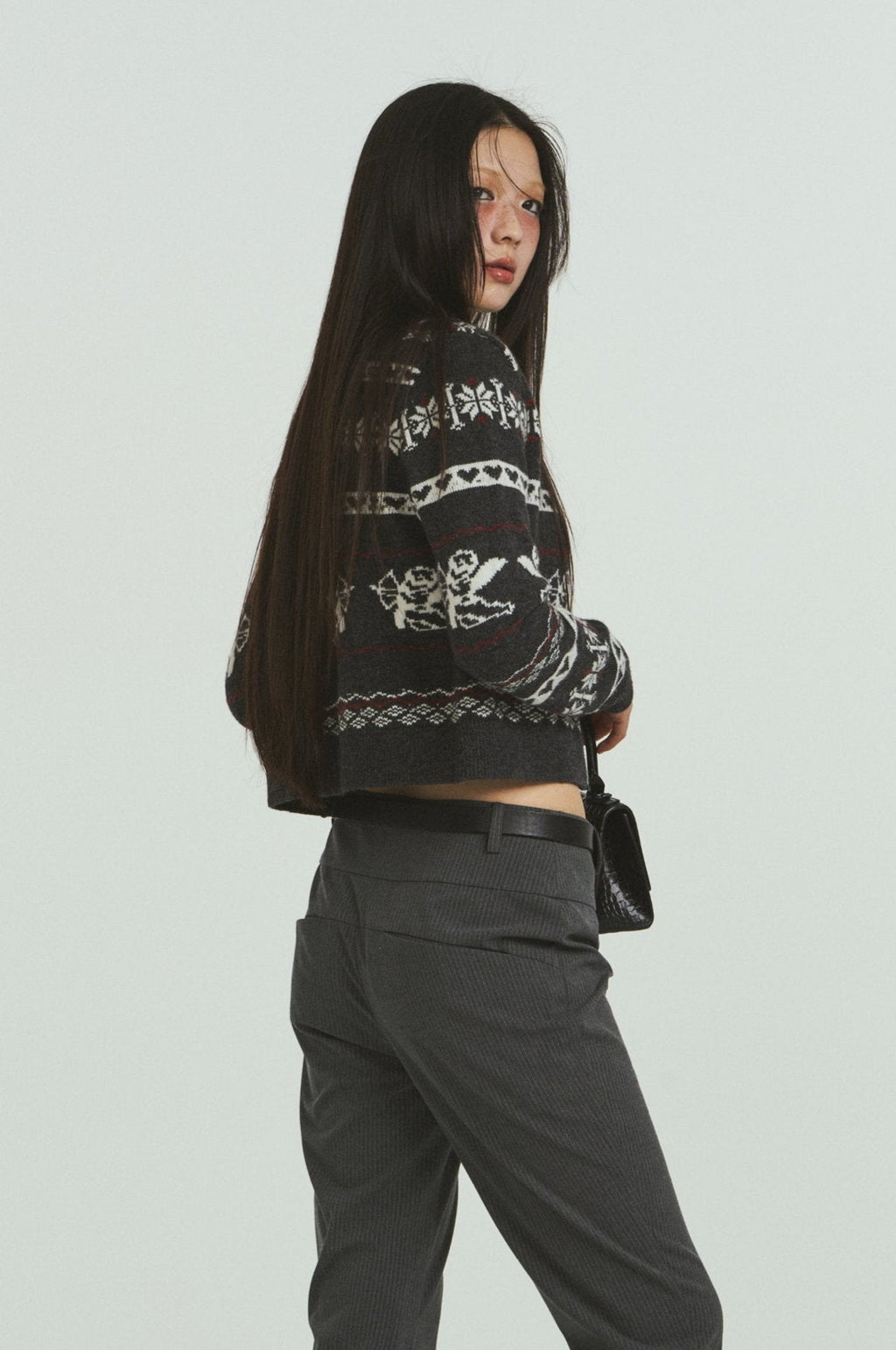 Vintage Angel Jacquard Knit Cardigan Sweater - COPPING THREADS - CHICISLAND